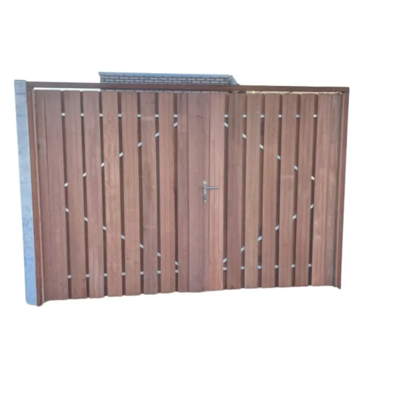 Tuinpoort dubbel Topline Hardhout Geschaafd 240x190 Linksdraaiend Goedkoop