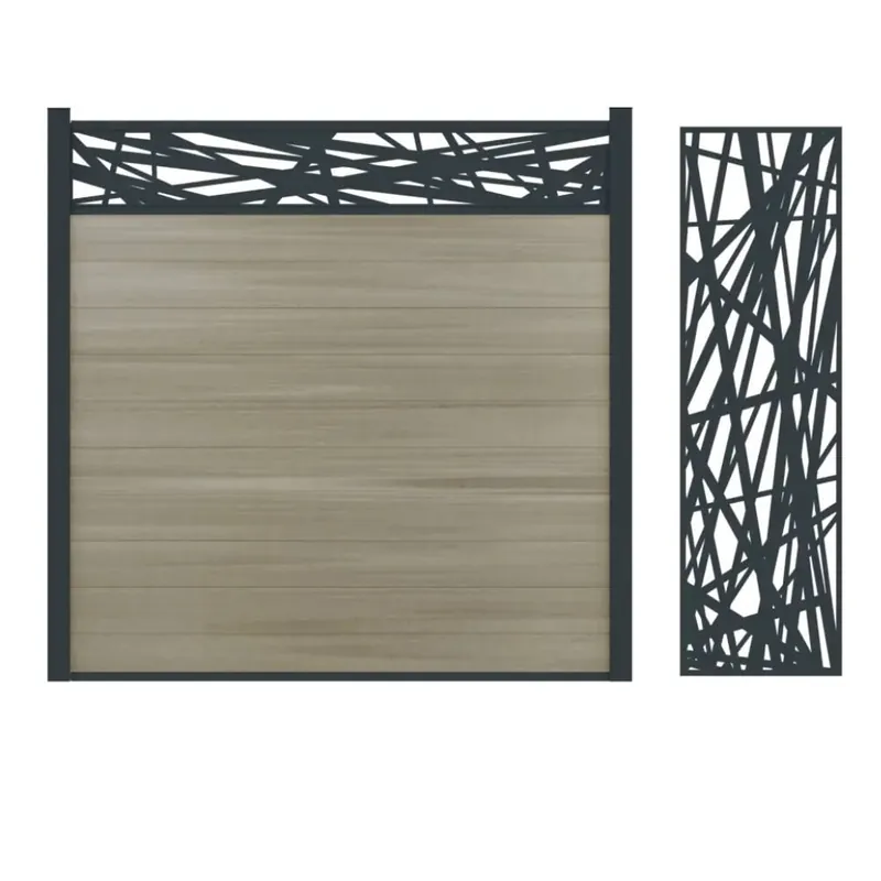 Koop Online Boston Aluminium Decors Hera Horizontaal 180x30cm Ral 9005