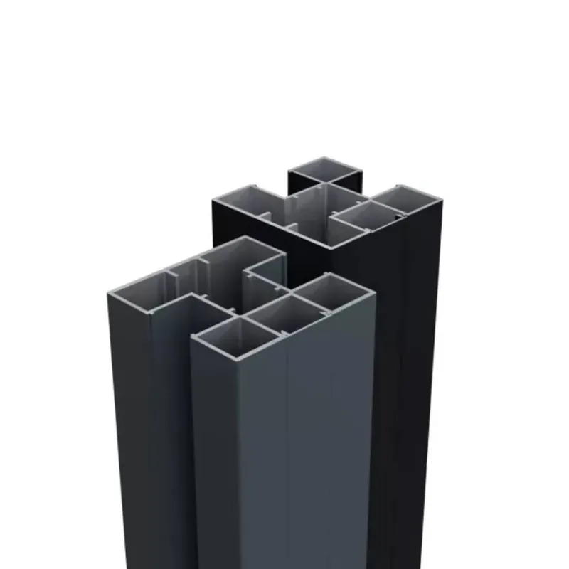 Fabrieksprijs Boston Aluminium paal incl. Afwerkingsprofiel 75x75mm, lengte 190cm Ral 7016