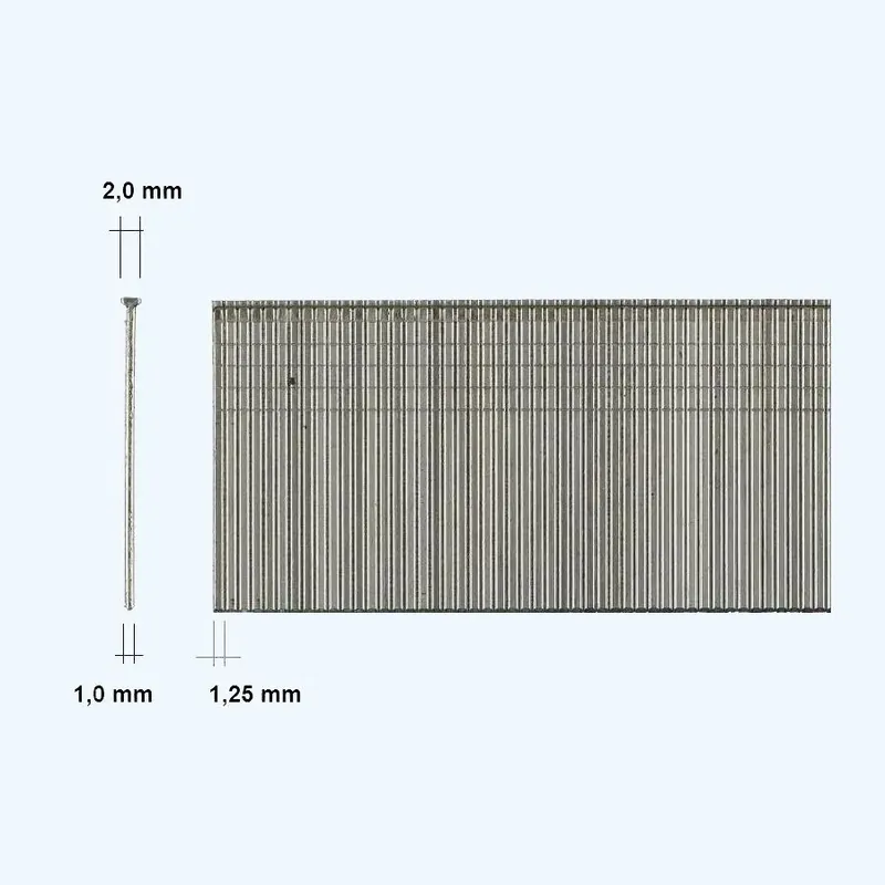 5000 st gegalvaniseerde 18Ga brads 10 mm F10 Direct Beschikbaar
