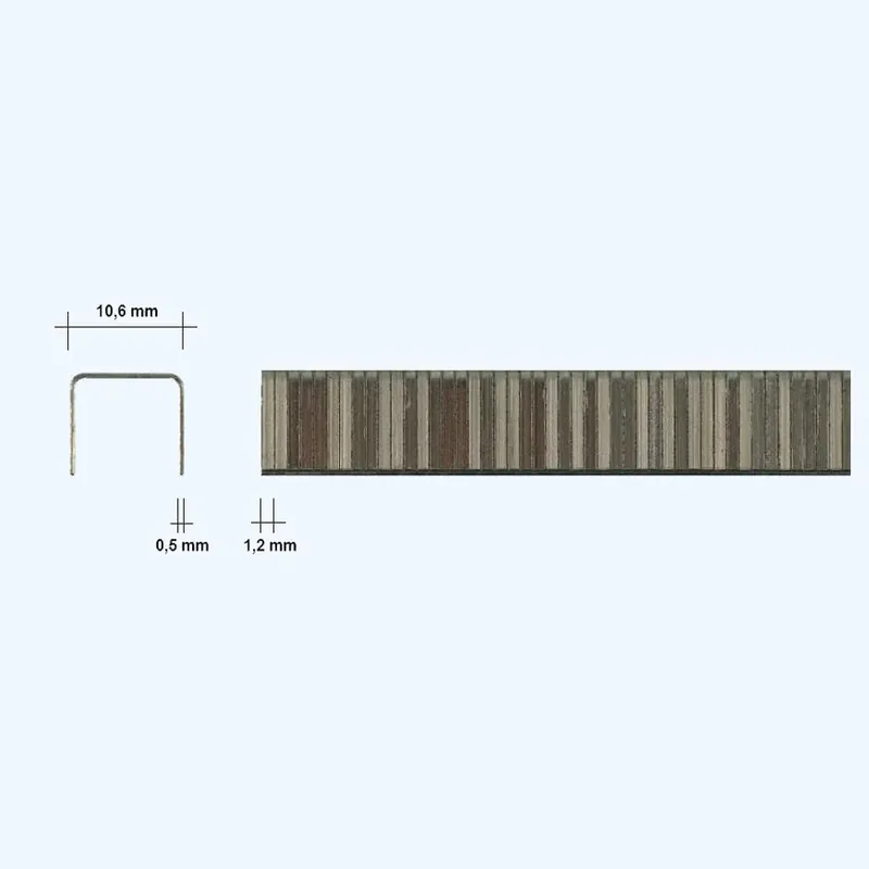 Gecertificeerd Handtacker vlakdraadnieten type J / 8 mm