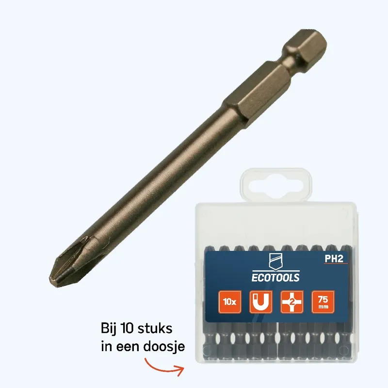 Verlengde PH2 schroefbit 75 mm kopen Favoriet