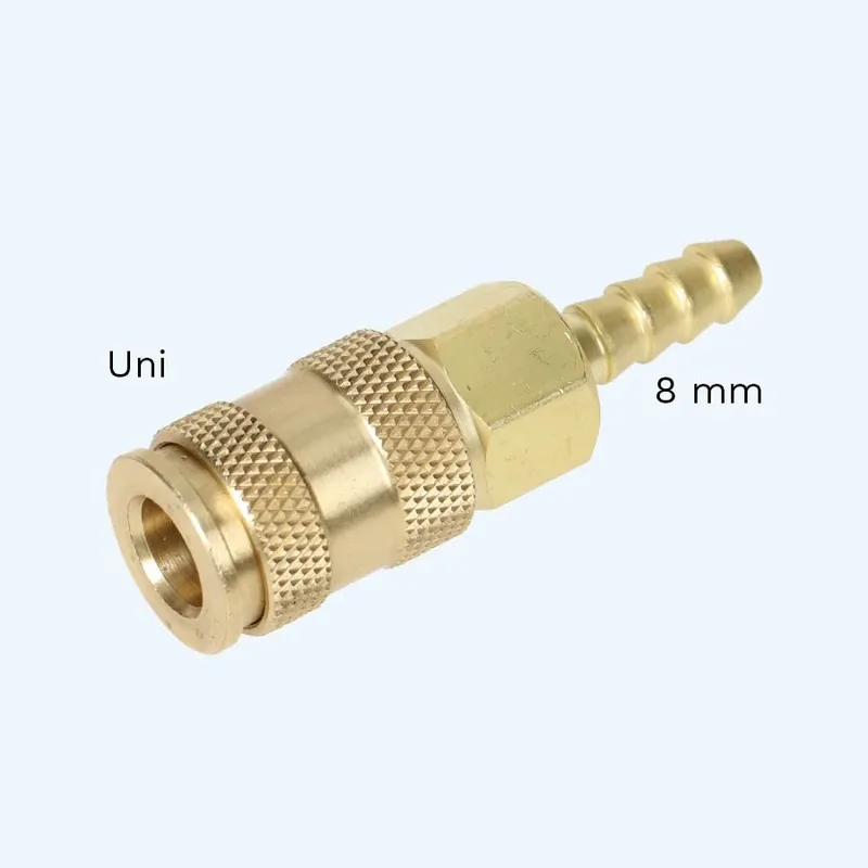 Universele snelkoppeling met slangpilaar 8 mm Weekendaanbieding