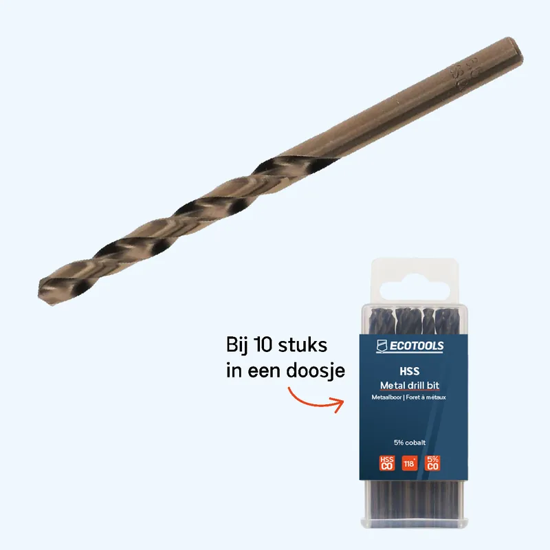 Superprijs HSS 5% cobalt metaalboor 7,5 x 109 mm kopen