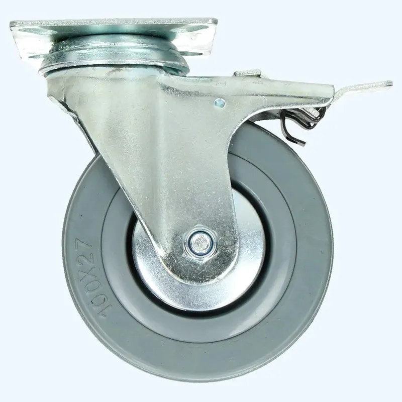 Zwenkwiel RBG met rem 100 mm - 60 kg Superprijs