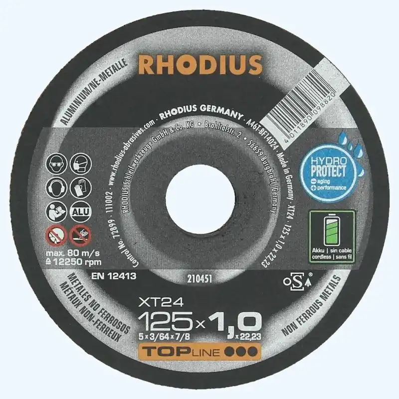 Doorslijpschijf aluminium 125x1x22,23 Rhodius Alleen Vandaag