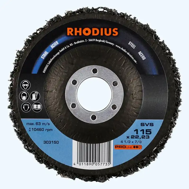 Alleen Vandaag Reinigingsschijf RVS 115 x 22,23 mm (Rhodius)