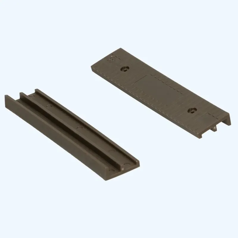 Kunststof glasblok schuin 100x22x8/4mm bruin Lage Prijs