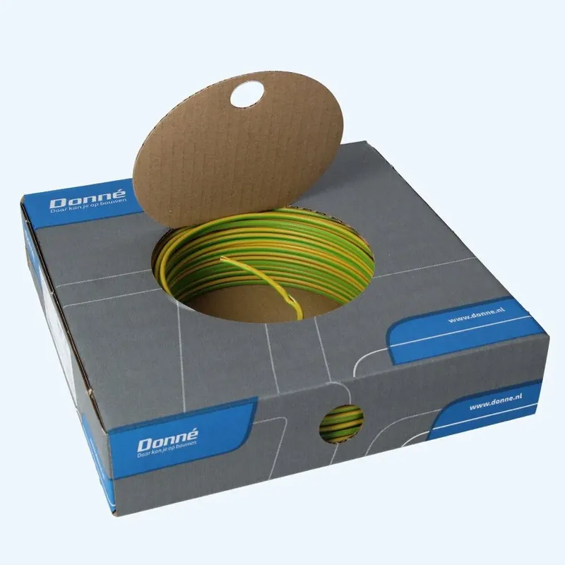 Donné VD Draad 2,5 mm ² geel/groen (100 meter) Uitverkoop