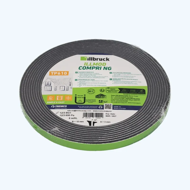 Express Levering illbruck TP610 Compriband 12 mm / voeg 3 mm