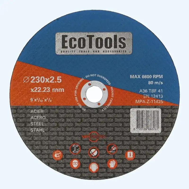 Actieprijs Doorslijpschijf METAAL 230 x 2,5 mm (EcoTools)