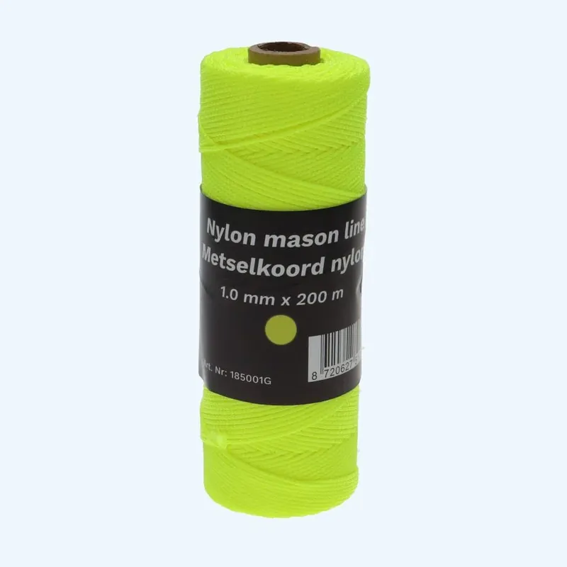 Alleen Vandaag 200 meter metselkoord nylon 1,0 mm geel kopen
