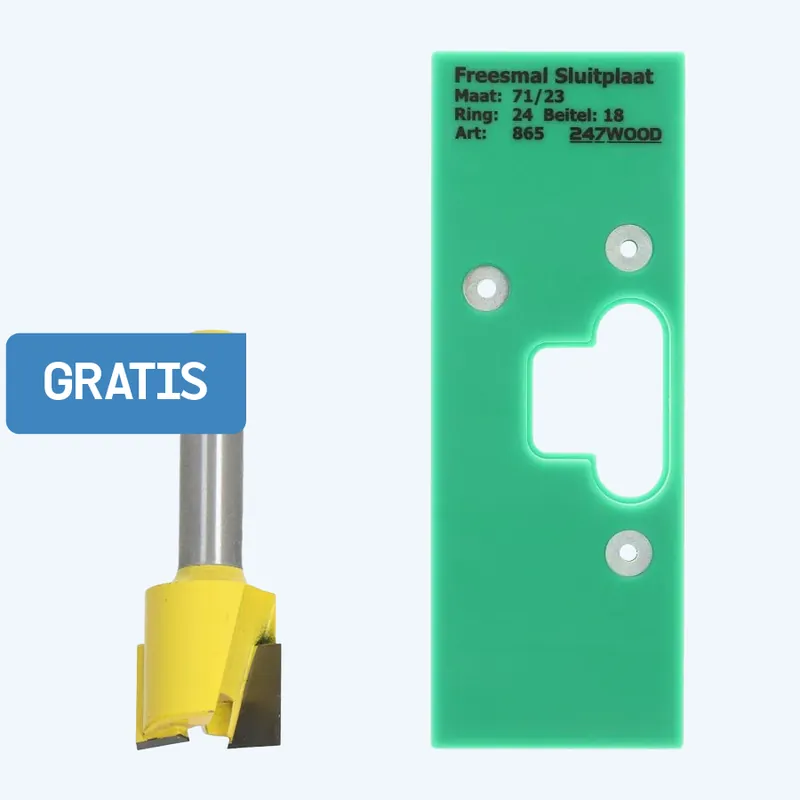 Express Levering Freesmal voor sluitplaat 71 x 23 mm kopen