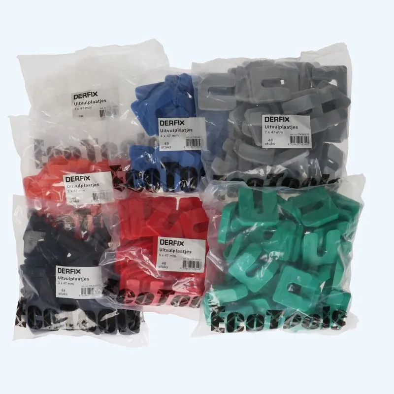 Assortiment uitvulplaatjes 1-10 mm (384 stuks) Superprijs