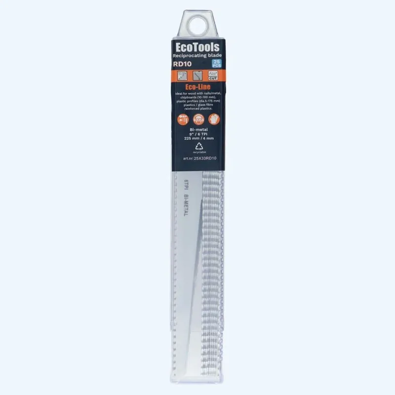 25 st. reciprozaagblad voor hout met spijkers type RD10 (Eco-line) Seizoensaanbieding