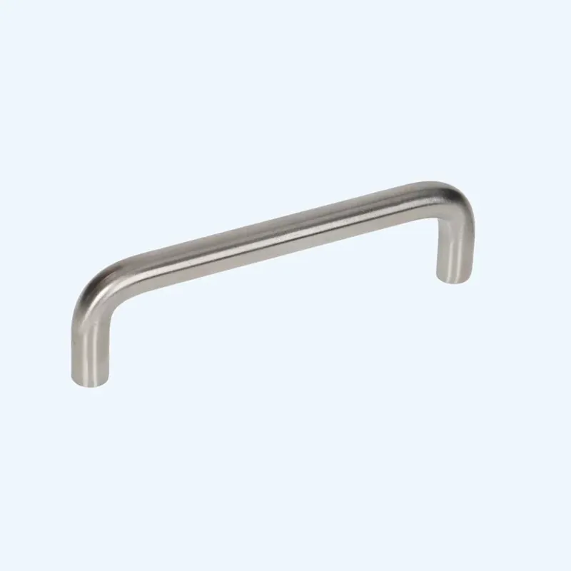 Populair Greep massief RVS ronde hoeken 128 x 40 mm