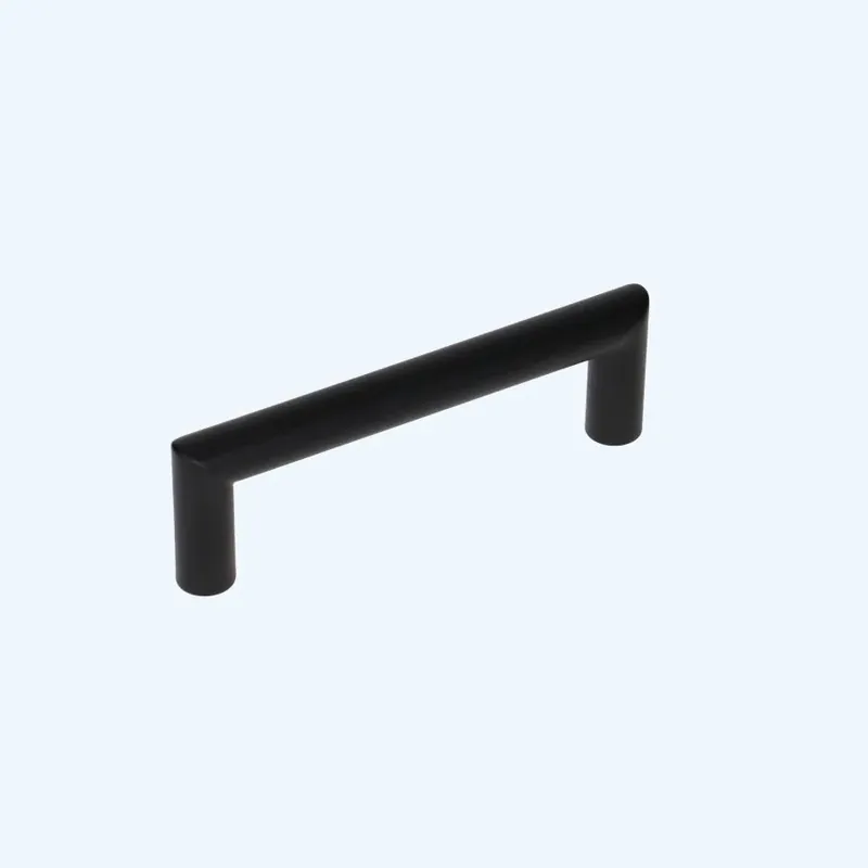 Greep RVS zwart rechte hoeken 96 x 37 mm Direct Verzonden