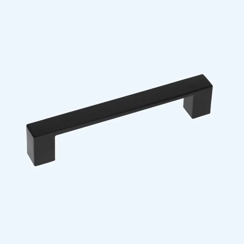 Greep zwart vlak RVS vierkant 128 x 35 mm Beperkt Aanbod