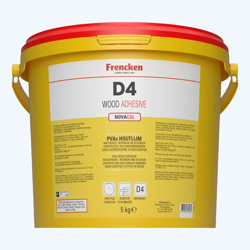 Express Levering Frencken houtlijm Nova Col D4 1K 5 kg kopen