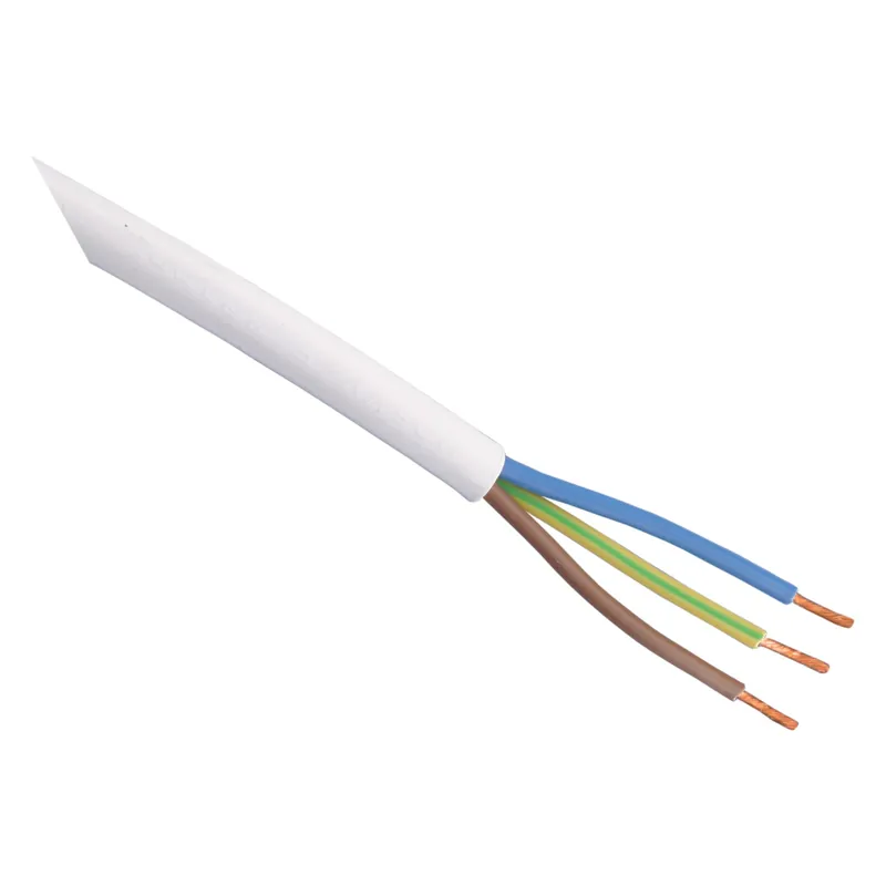 Alleen Vandaag Huishoudsnoer VMVL - 3x1,0mm - 10mtr - Wit