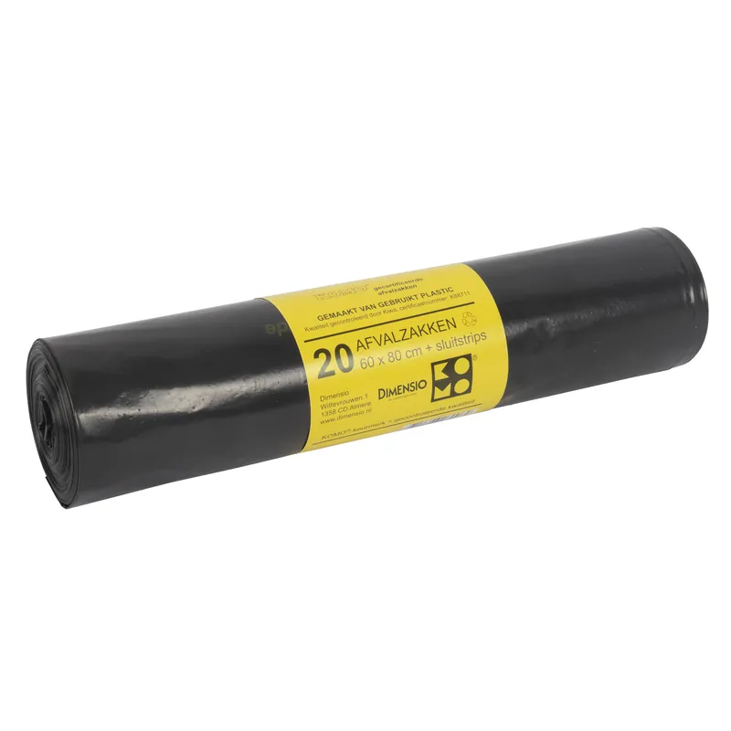 Komo huisvuilzakken sterk 60L - 60 x 80 cm Direct Beschikbaar