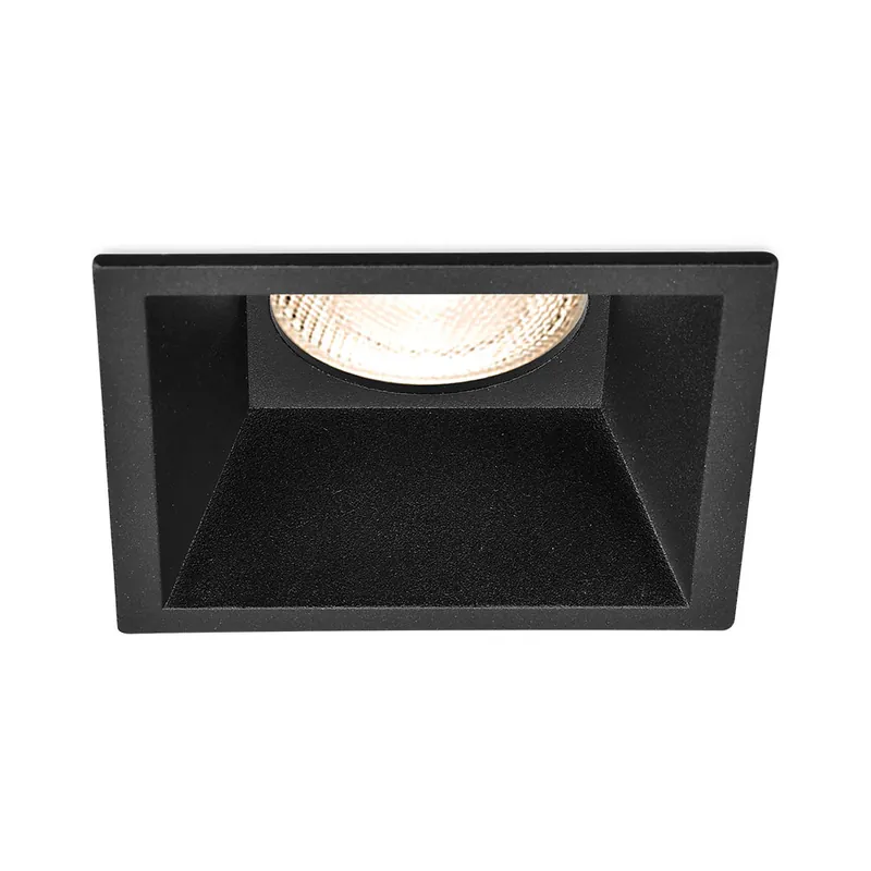 Direct Beschikbaar Braytron LED Spot Behuizing - IP20 - Vierkant (Zwart)