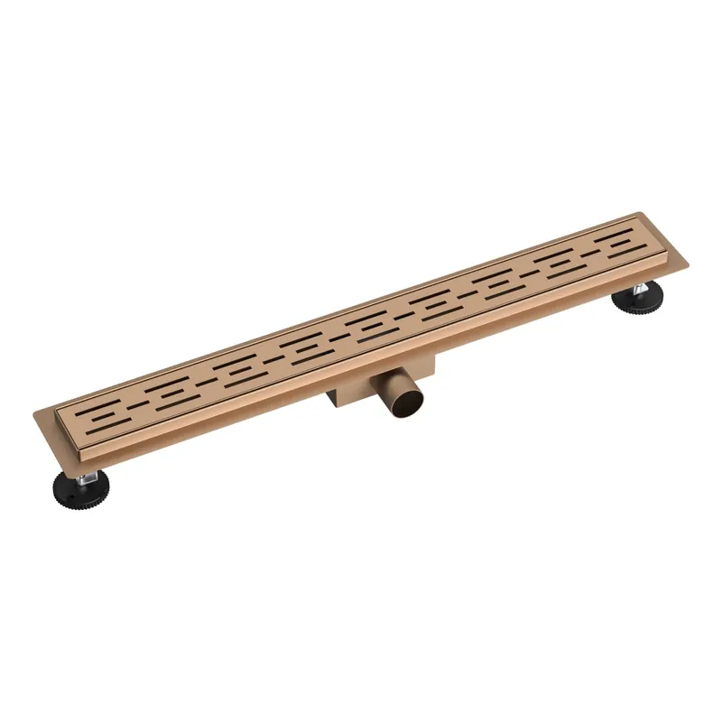 Claveo RVS Douchegoot - 90cm - Geborsteld Koper Nieuw