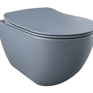 Hoge Kwaliteit Creavit Rimoff Randloos Wandcloset met Bidet (Sproeier) - Mat Basalt