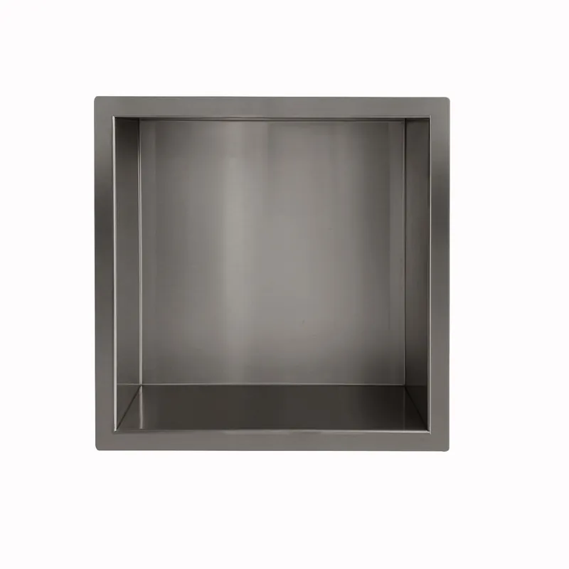 Exclusieve Aanbieding Wiesbaden Demis Inbouwnis - 30x30x7cm - Geborsteld Gunmetal
