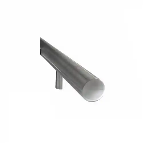 Hete Deal Trapleuning met Blinde Montage - Rond - 300cm - Geborsteld RVS