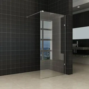 Populair Wiesbaden Less Profielloos Inloopdouche - Nano Coating - 8mm Helder Glas - 90x200cm - Mat Wit
