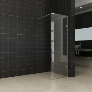 Bestel Nu Wiesbaden Less Profielloos Inloopdouche - Nano Coating - 8mm Helder Glas - 50x200cm - Geborsteld Gunmetal