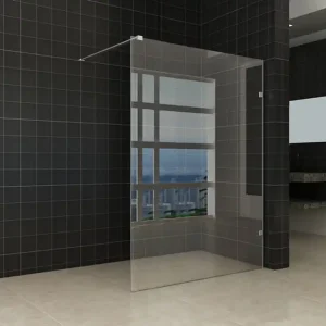 Direct Verzonden Wiesbaden Less Profielloos Inloopdouche - Nano Coating - 8mm Helder Glas - 120x200cm - Geborsteld Brons Koper