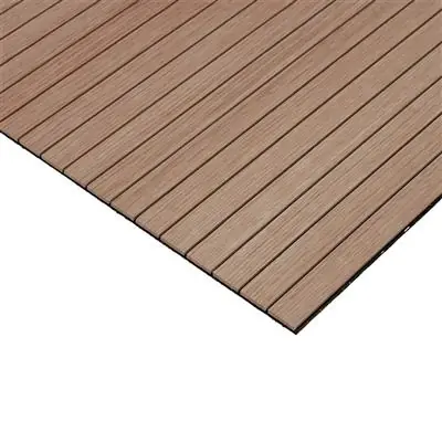 Tijdelijk Beschikbaar Akoestische Flexibel Wandpaneel - 2 Stuks - 260x52,6cm - Walnoot