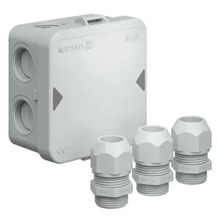 Attema Kabeldoos met 3 wartels M25 IP65 Gecertificeerd