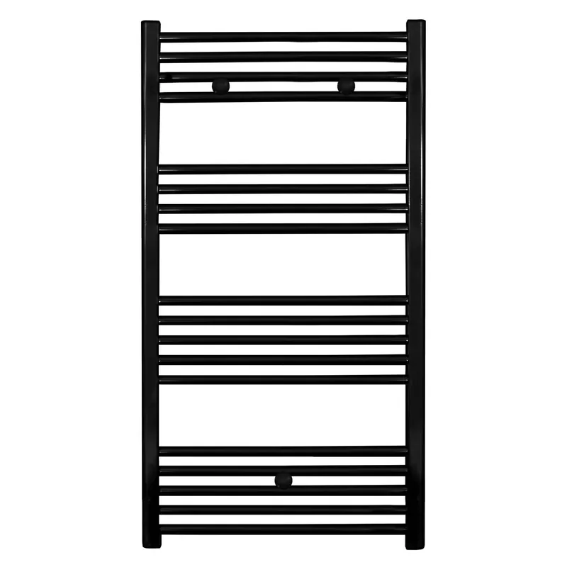 Lage Kosten Belrad Handdoekradiator - Midden Aansluiting - 558W - 110x60cm - Zwart