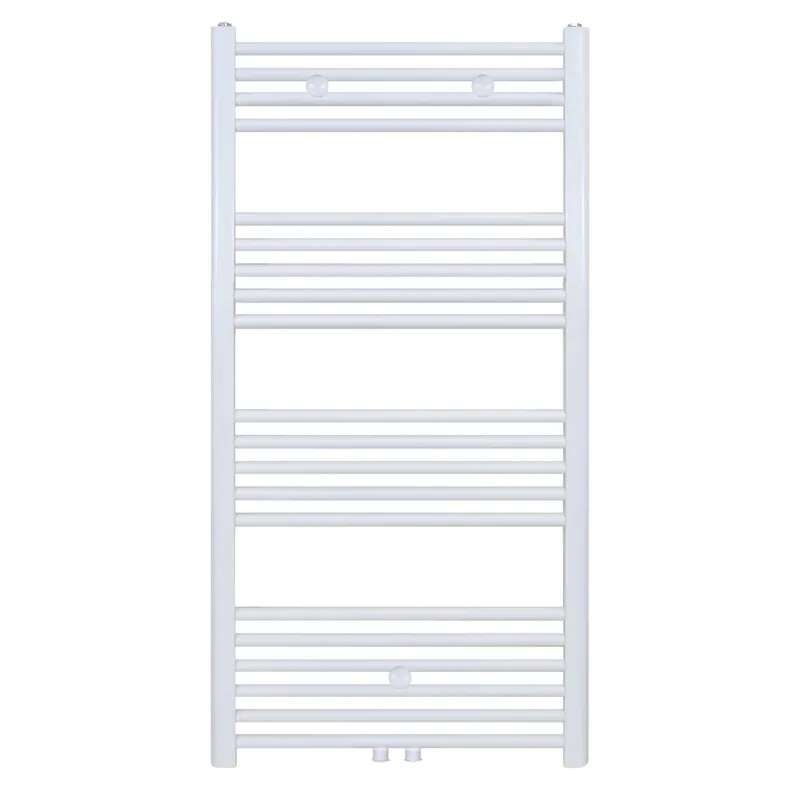 Belrad Handdoekradiator - Midden Aansluiting - 616W - 120x60cm - Mat Wit Gecertificeerd