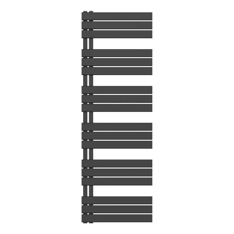 Belrad Handdoekradiator - Zij Aansluiting - 1021W - 180x60cm - Mat Zwart Bestel Nu