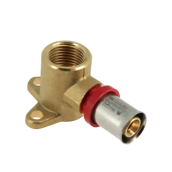 Bonfix Alu-Pers Muurplaatkoppeling - 35mm - Pers x Binnendraad - Messing - 16mm x 1/2" Goedkoop