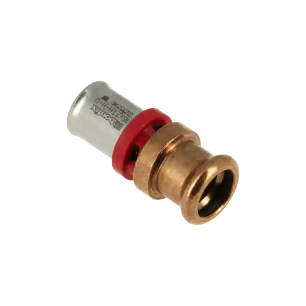 Lage Prijs Bonfix Alu-Pers Rechte Verloopkoppeling - Pers - Messing - 16x15mm