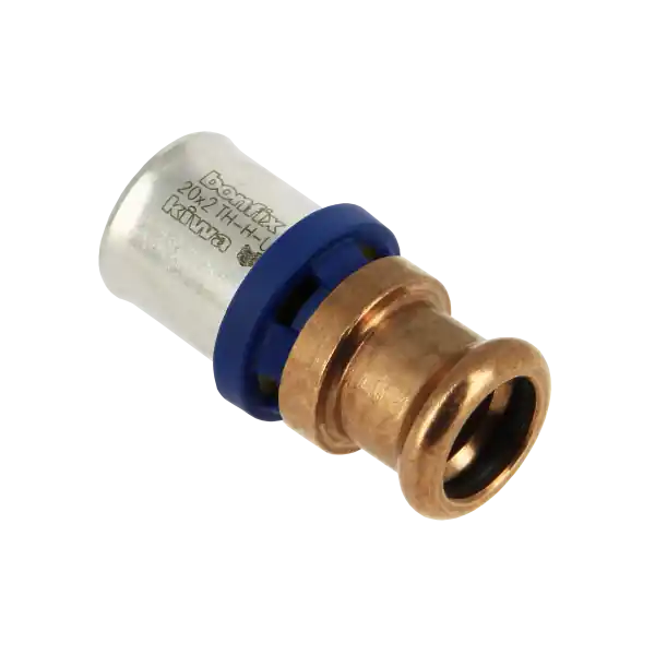 Koop Online Bonfix Alu-Pers Rechte Verloopkoppeling - Pers - Messing - 20x15mm