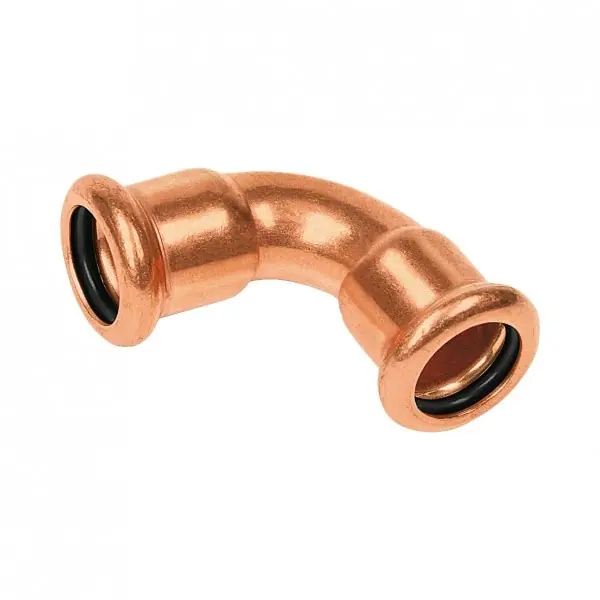 Tijdelijk Beschikbaar Bonfix Press Bocht 90° - Roodkoper - 12x12mm