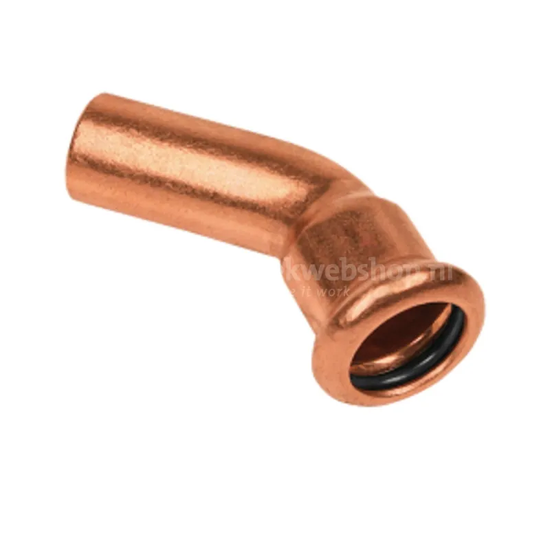 Bonfix Press Insteekbocht 90° - Water - Pers - Roodkoper - 12x12mm Beste Prijs