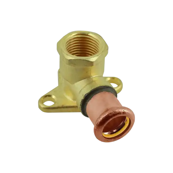 Weekendaanbieding Bonfix Press Muurplaatkoppeling - Gas - Pers x Binnendraad - Roodkoper - 22mm x 3/4"