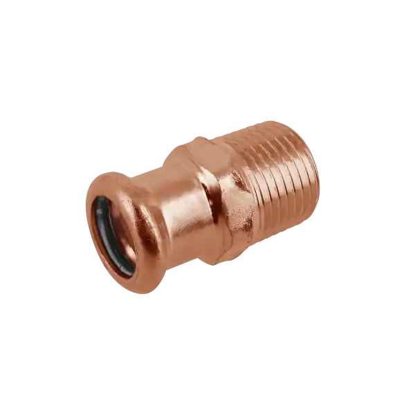 Direct Beschikbaar Bonfix Press Puntstuk - Pers x Buitendraad - Roodkoper - 22mm x 3/4"