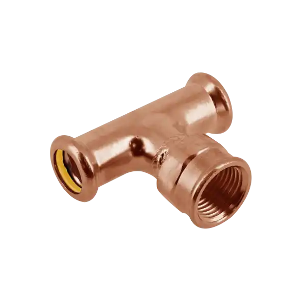 Bonfix Press T-Koppeling - Gas - Pers x Binnendraad - Roodkoper - 22mm x 3/4" x 22mm Lage Kosten