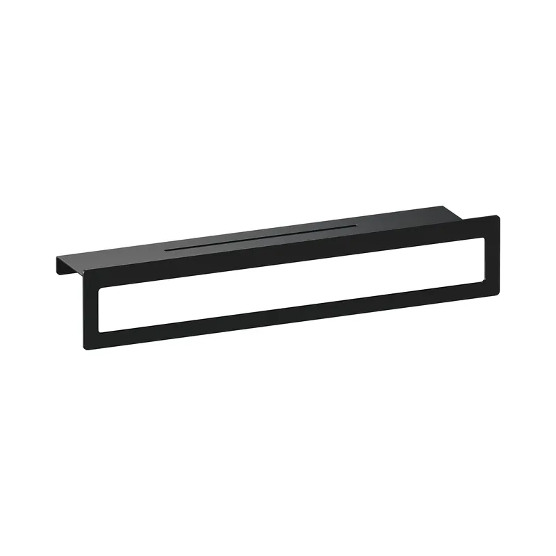 Brauer Black Edition Handdoekrek met Planchet - Mat Zwart Beperkt Aanbod