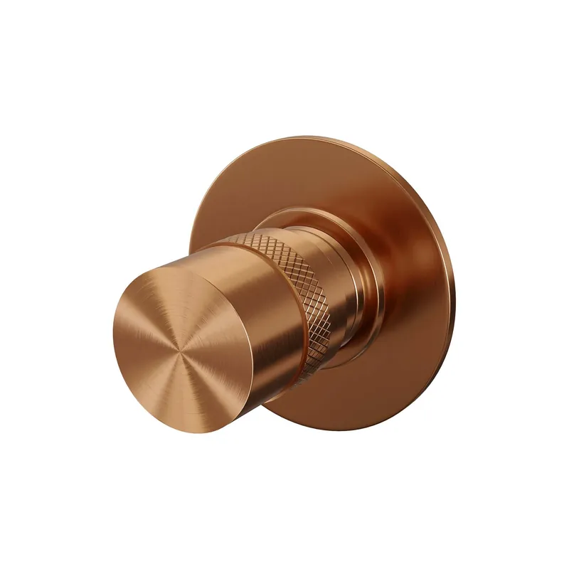 Gereduceerde Prijs Brauer Copper Edition Inbouw Stopkraan - Draaiknop - PVD - Geborsteld Koper