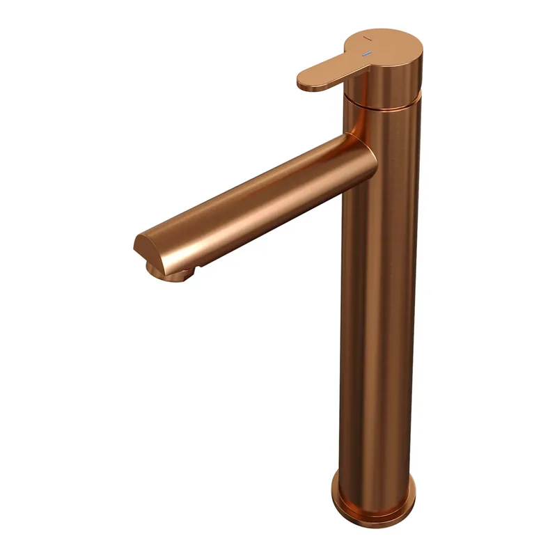 Brauer Copper Edition Opbouw Wastafelmengkraan - Hoog - Hendel Model D - Geborsteld Koper Flitsaanbieding