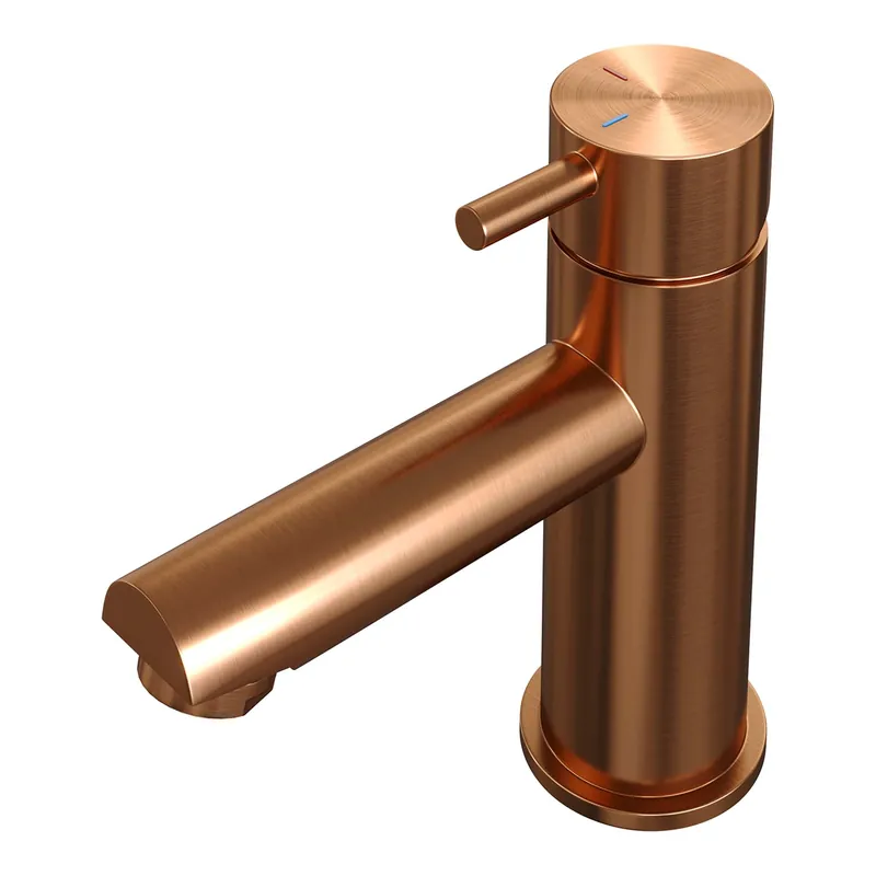 Koop Vandaag Brauer Copper Edition Opbouw Wastafelmengkraan - Laag - Hendel Model B - Geborsteld Koper